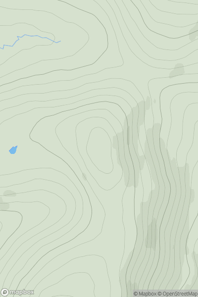 Thumbnail image for Beinn Dearg North Top [The Fannaichs] showing contour plot for surrounding peak
